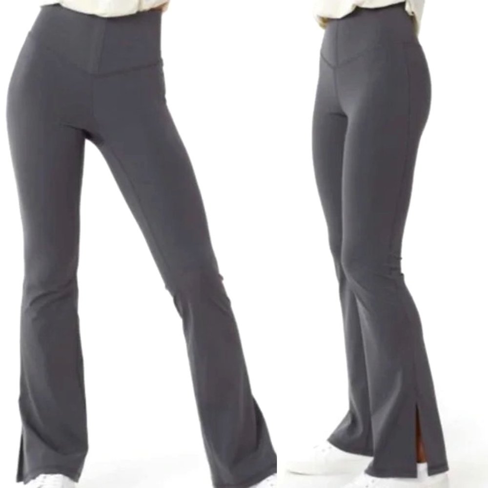LOLË (Size S) Grey Flare Leggings